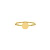 Ring hexagon gold plated