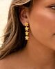 Statement star earrings goldplated