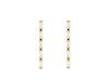 Luxury tennis earrings goldplated