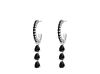 Exclusive black drop earrings