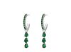 Exclusive emerald drop earrings