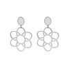 Statement flower earrings