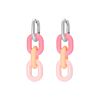 Oval hoops candy pink