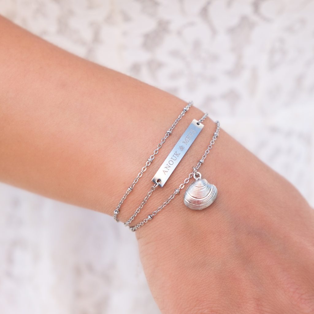 Zilveren armparty combinatie