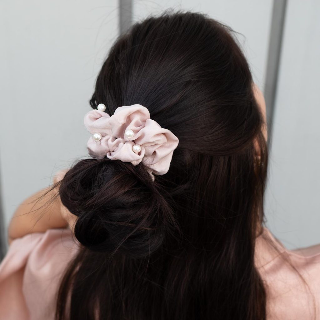 scrunchie met parels