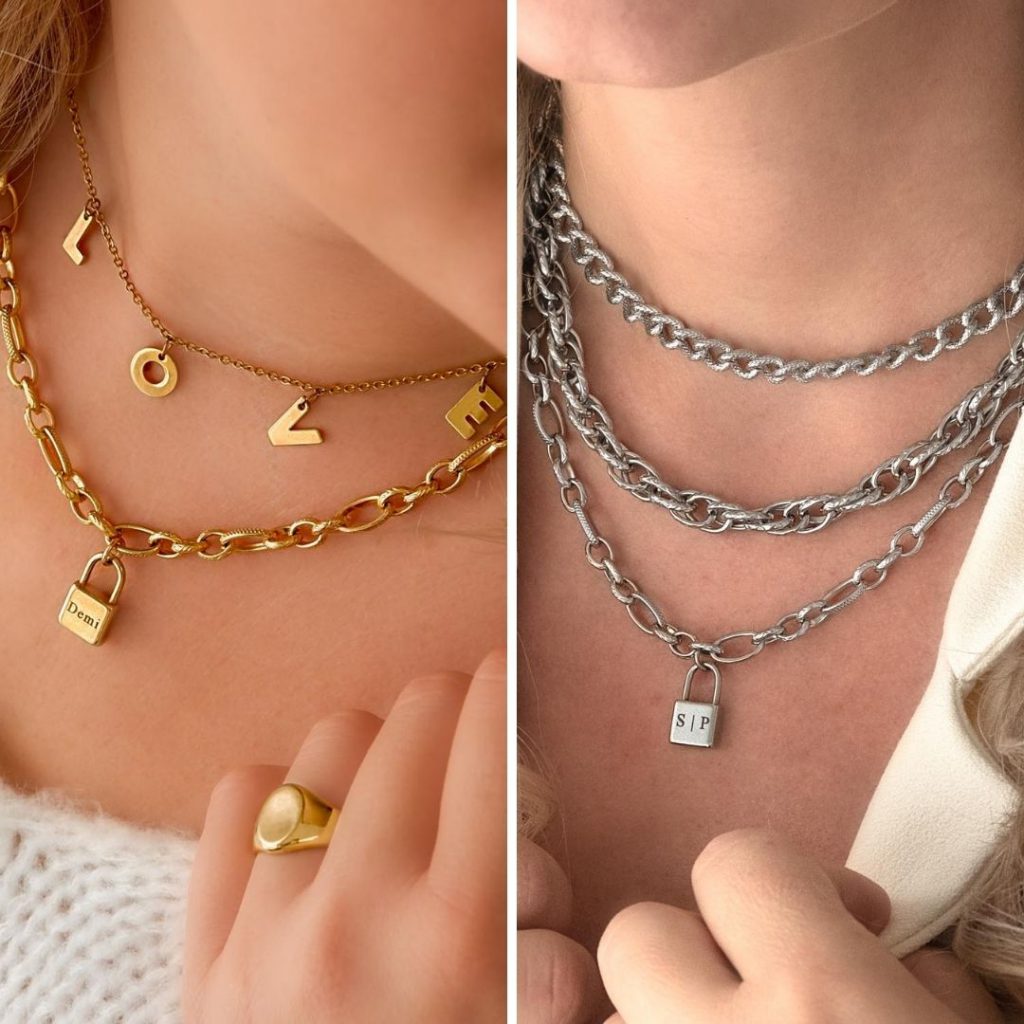 chunky slotjes ketting