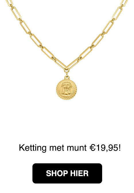 gouden ketting met munt