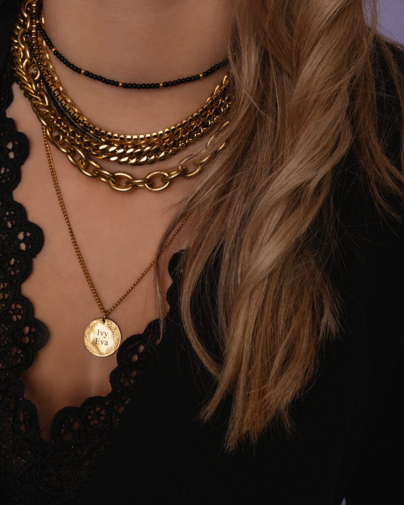 necklace layer goud